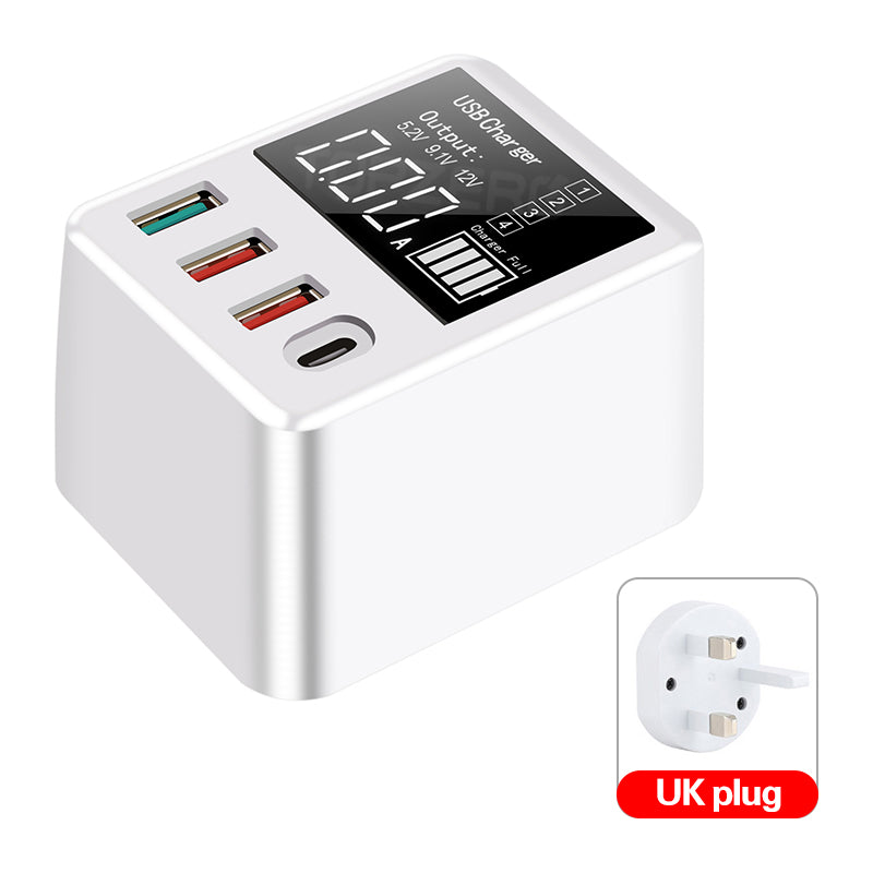 4-port charger travel charging head