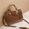 Fashion grid children's bag shoulder messenger bag