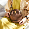 Leather Art Retro Bucket Shoulder Messenger Bag