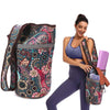 Yoga Mat Bag Casual Fashion Canvas Yoga Bag Backpack with Large Size Zipper Pocket Fit Most Size Mats Yoga Mat Tote