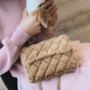 Manui new hairy small bag female 2021 new wave Korean version of the wild Messenger bag Lingge chain bag fashion hand