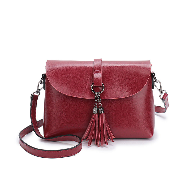 Tassel all-match single shoulder messenger bag