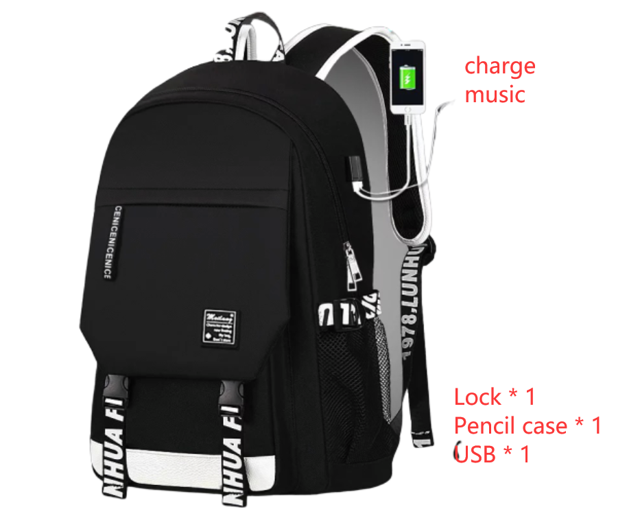 Men's Backpack Voice-activated Charging Listening Luminous