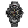 Men's Steel Band Sports Quartz Digital Watch