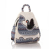 Swan Woven Three-dimensional Double-layer Zipper Backpack