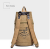 Large Capacity Canvas Letter Printing Rucksack