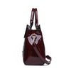 Patent leather handbag