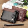 Buckle Short Wallet Stitching Coin Purse