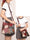 Fringed Leather Messenger Bag Niche Bucket Soft Leather