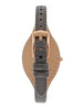 Fossil Carlie Eco Leather Strap Grey Dial Quartz ES5212 Women's Watch