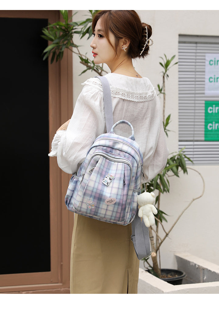 Large-capacity Mommy Bag Vertical Shoulders Casual Fashion Print