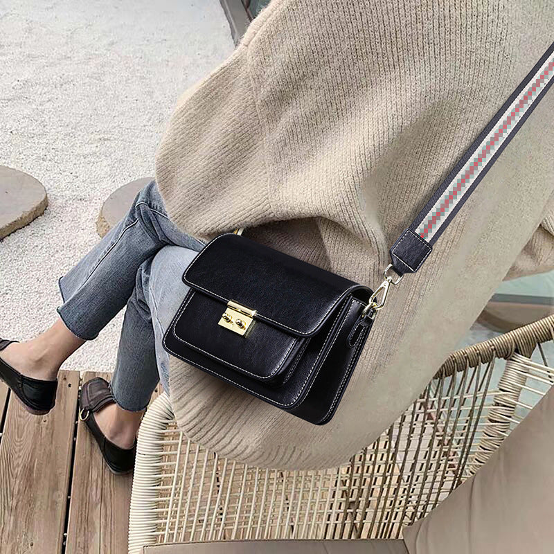 Genuine Leather Fashion One-shoulder Messenger Handbag