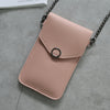 Women's new transparent touch screen retro trend mobile phone bag