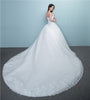 Aliexpress wedding bride wedding dress 2021 new large tail size wedding dress factory wholesale TH52