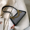 Fashion texture chain shoulder bag Western style all-match underarm bag