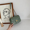 One-shoulder diamond chain crossbody all-match small square bag