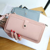 The new spring and summer 2021 women's long simple multifunctional hand clasp zipper zipper multi Card Wallet students