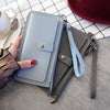 The new spring and summer 2021 women's long simple multifunctional hand clasp zipper zipper multi Card Wallet students