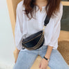 Small Texture Wide Band Chest Bag Women Diagonal Bag