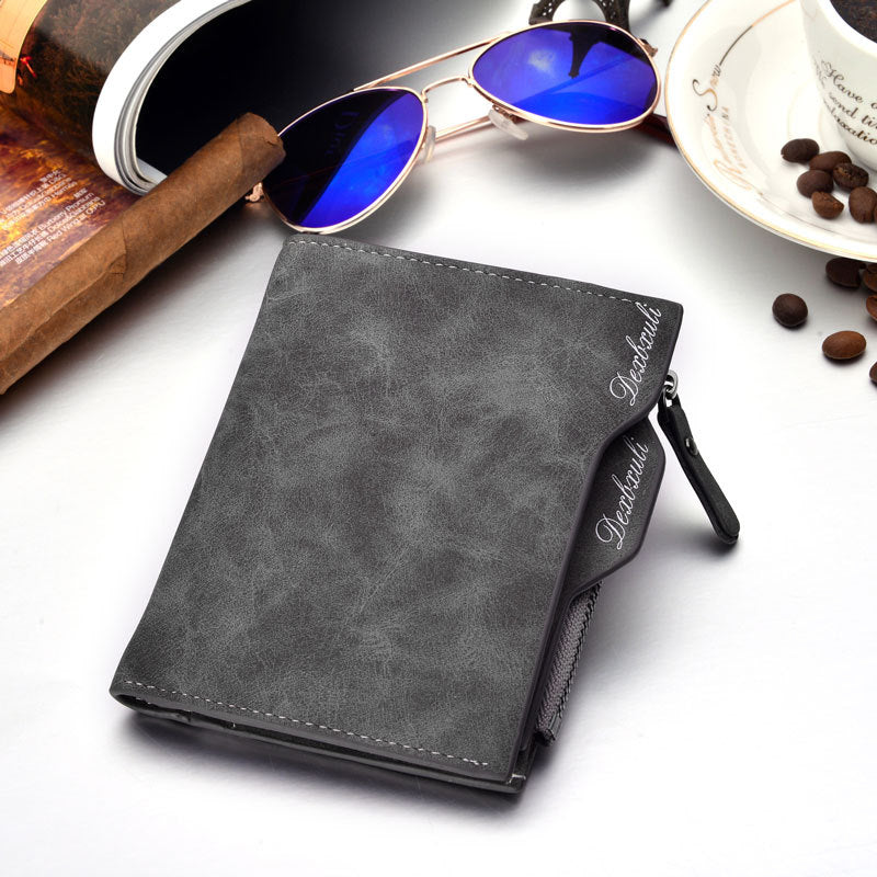 New men's short multifunctional Wallet Card Wallet Vintage multi personality card bag purse spot