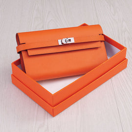 Women's Long Leather Cowhide Hand Buckle Wallet