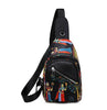 Ladies Canvas Printed Chest Bag