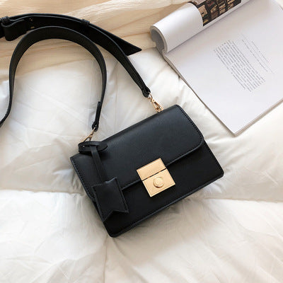 Women's lock shoulder bag