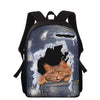 Cowboy hollowed-out pet cat children's schoolbags