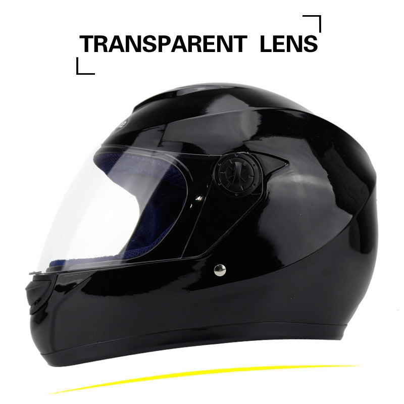 Electric motorcycle full-cover helmet