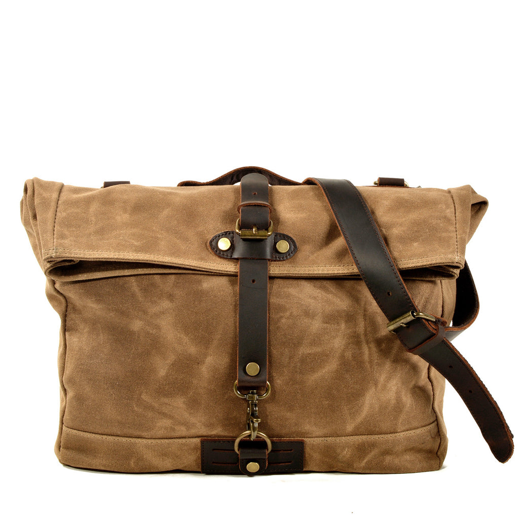 Men's canvas shoulder bag