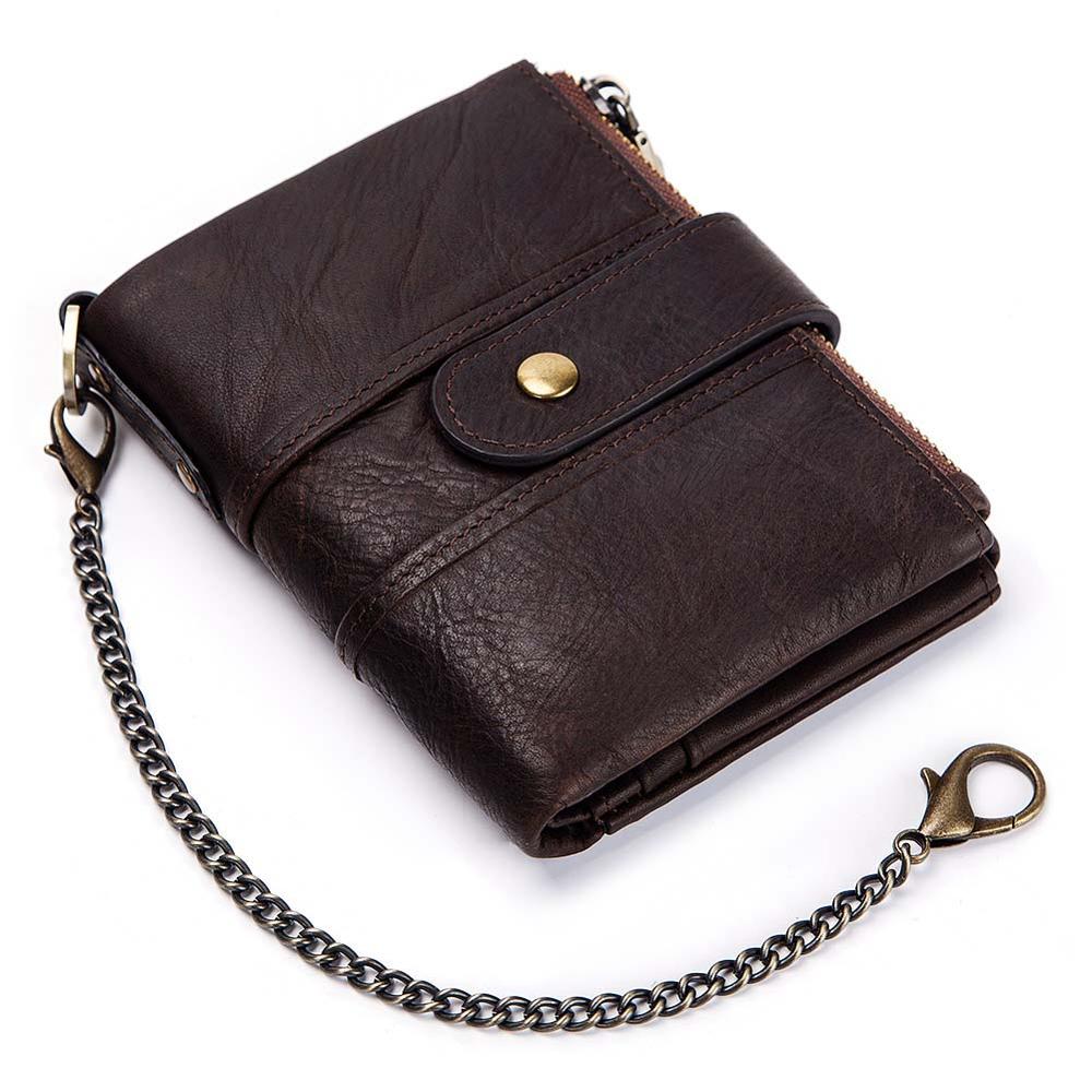 Antimagnetic leather wallet