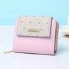 New Short Women Print Wallets Splicing Zipper Ladies Coin Purse