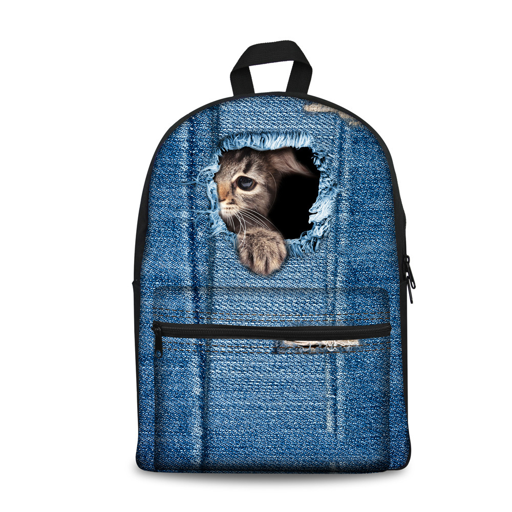 Pet Photo Custom Student Backpack