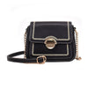 Simple temperament buckle straddle shoulder bag