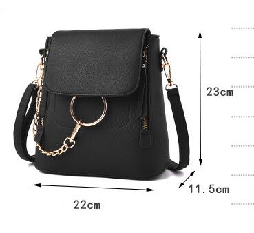 Multifunctional fashionista backpack fashion bags, simple single wind / shoulders Pu package