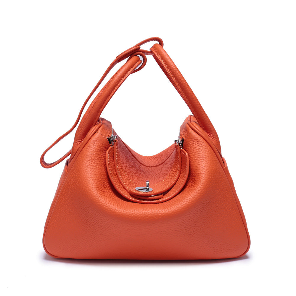 Cow leather lychee platinum bag doctor bag medicine bag
