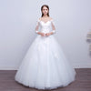 2021 new shoulders Slim Qi wedding bride married slim wedding dress