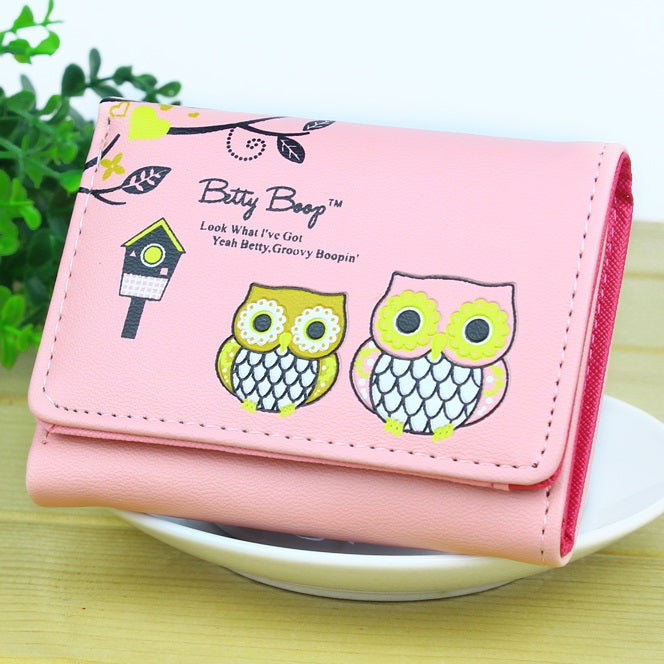 Cute cartoon owl clutch