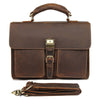 Leather Handbag Vintage Crazy Horse Leather Men's Briefcase