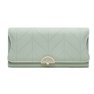 Women's Tri-Fold Large Capacity Clutch Wallet
