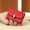 Snake Head Buckle Organ Card Holder Female Snake Embossed Leather