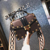 Studded small square bag