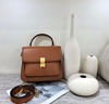 Leather Cow Women's High-end Retro Square Shoulder Bag