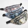 Men and women new snake print zipper belt bag