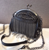 Studded tassel chain bag