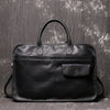 Men's Leather One Shoulder Crossbody Large Capacity Portable Briefcase