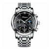 Luminous Waterproof Men's Watch Calendar Stainless Steel