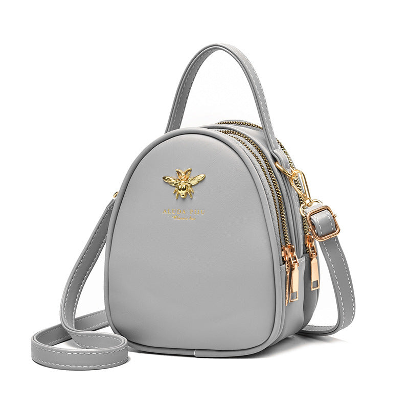 Retro Bee Small Round Bag Versatile Crossbody