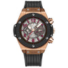 Fashion Silicone Automatic Hollow Mechanical Watch