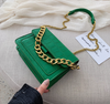 One-shoulder fashion chain portable small square bag